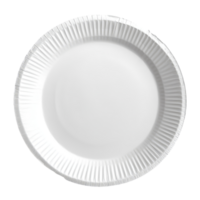 A plain transparent paper plate isolated on a clean transparent background, perfect for serving snacks or meals at events, transparent paper plate isolated transparent background png