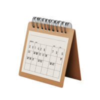 A tabletop calendar for September stands isolated on a transparent background highlighting dates and layout for planning tasks, table calendar 2023 september isolated on transparent background png