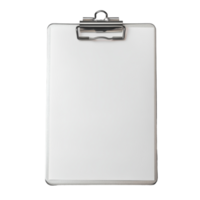 A silver clipboard with a clip on top for securing papers resting on a smooth light gray surface, Brown clipboard with clip at the top for papers png