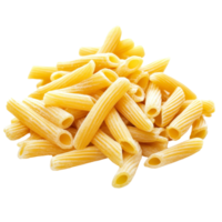 Delicious macaroni pasta isolated on a transparent background for culinary use and recipe inspiration in meal preparation, Macaroni isolated on transparent background png
