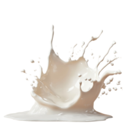 Curved splash of milk isolated against a soft transparent background, showcasing dynamic movement and fluidity in a still moment, Curve milk splash isolated png