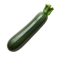 Fresh zucchini on a transparent background showcasing its vibrant green color and smooth texture in natural light, zucchini on transparent background png