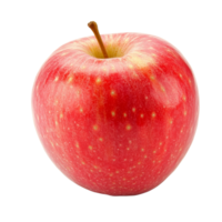Fresh red apple isolated on a clean transparent background showcasing its vibrant color and details, red apple isolated on transparent background png