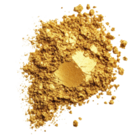 Gold powder isolated on a clean transparent background for various artistic and culinary applications in natural light, Gold powder isolated on transparent background. Gold powder transparent png