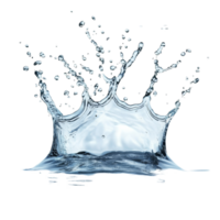 Dynamic water splash captured against a pristine transparent background highlighting fluid motion and droplets, water splash isolated on transparent background png