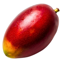 Fresh Ripe Mango with Red and Yellow Skin on png