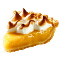Delicious Lemon Meringue Pie Slice on png
