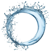 A dynamic curve of water splash captured in midair, symbolizing fluidity and motion against a clean backdrop, Curve water splash isolated Stock Photo png