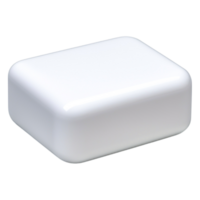 Clean and Pristine White Bar Soap on a Transparent Background png