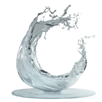 Captivating curve of water splash shaped like a wave against a minimalist backdrop, illuminated by soft lighting, Curve water splash png