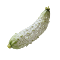 transparent bitter cucumber resting on a clean transparent background showcasing its unique texture and shape, transparent bitter cucumber on transparent background png