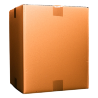 Plain Cardboard Box with Solid Color Background for Packing Needs png