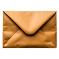 Brown Kraft Paper Envelope Closed with Sharp Folded Edges png