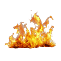 Realistic fire flames on a transparent background creating an intense visual effect for creative projects, Realistic fire flame effect transparent background. Fire flame transparent background png