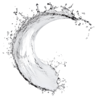 Captivating curve of a water splash captured in a hue, illustrating the fluid dance of natures elements, Curve water splash isolated png