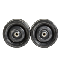 Plastic wheels for furniture displayed on a transparent background for easy viewing and selection in a store setting, Plastic wheels for furniture on transparent backgroundfile png