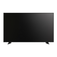 Large modern black TV mockup on a transparent background, perfect for showcasing design projects or advertising, mockup of a large modern black TV, file of isolated object with shadow on transparent png