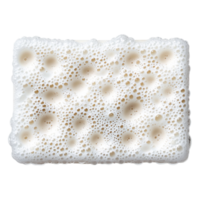 closeup of White Soap Foam with Bubbles on Light Background png