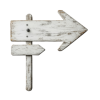Rustic transparent wooden directional arrow sign pointing right and left on a transparent background for navigation or decoration, transparent wooden direction arrow sign isolated on transparent png