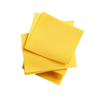 Stack of yellow sticky postit notes isolated on a transparent background ideal for organization and reminders, yellow sticky post it notes isolated on transparent background png