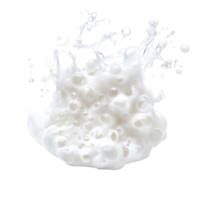 transparent soap foam splashing and creating bubbles on a clean transparent background, perfect for cleaning or beauty themes, transparent soap foam isolated on transparent background png