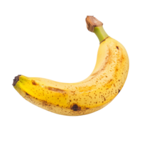 Ripe yellow banana isolated on a clean transparent background ready for culinary use or nutritious snacking, Ripe banana isolated on transparent background png