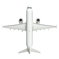 Top view of a modern airplane isolated on a transparent background demonstrating aviation design, Airplane isolated on transparent background png