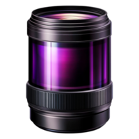High-Quality Camera Lens with Colorful Filter for Photography Use png