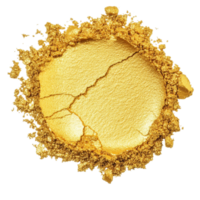 Fine gold powder isolated on a transparent background for crafts, art, and beauty applications, Gold powder isolated on transparent background. Gold powder transparent background png
