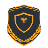 Stylish badge featuring a golden eagle and laurel design crafted in Germany for toptier recognition and achievement, designed and developed in germany badge png