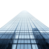 Modern skyscraper reaching toward the sky against a clean transparent background, showcasing sleek architecture and design, skyscraper, isolated transparent background png