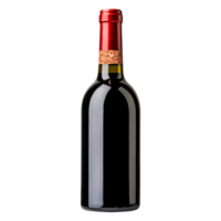 Elegant Red Wine Bottle Isolated on png