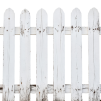 New transparent wooden fence against a bright transparent background showcasing rustic charm and simplicity, new transparent painted wooden fence on transparent background, png