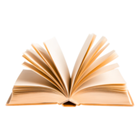Open Book with Pages Fanned Out Displaying Blank Sheets for Writing png