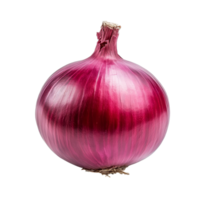 Fresh red onion isolated on a transparent background, featuring vibrant color and smooth texture, perfect for culinary use, onion isolated transparent background png