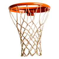 closeup View of a Basketball Hoop Net and Rim from Below Angle png