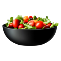 Fresh Colorful Salad Bowl with Crisp Vegetables and Tasty Greens png