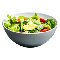 Fresh Green Salad with Cherry Tomatoes and Spinach in White Bowl png