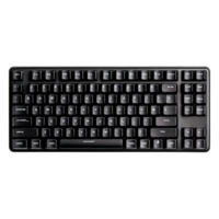 Black Computer Keyboard with Minimalist Design and Clear Layout png