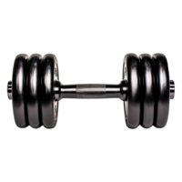 Black Dumbbell Isolated on for Fitness Concept png