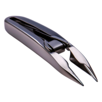 Sleek Metallic Fingernail Clipper with Sharp Precision Edges png