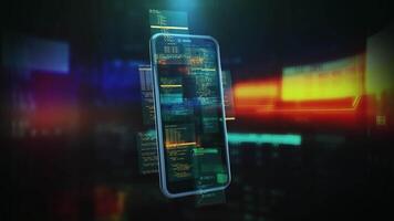 Animation about the safeguarding of data on smartphones. video