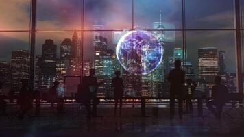 Artificial intelligence works on the code. video
