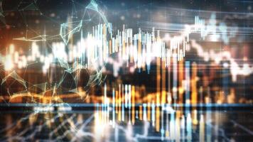 Within the digital realm, there is an abstract flow of stock exchange data. video