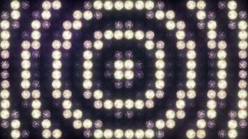 Circular flashing of the wall of light, loop. video