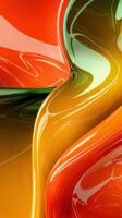 Colorful abstract art with a wave pattern photo