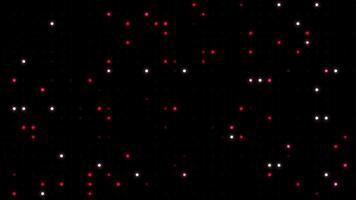 A black background with red dots on it video