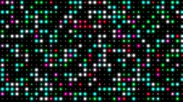 A colorful pattern of dots on a black background video