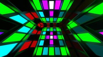 multicolorido lento estroboscópico luzes sistema fundo vj ciclo dentro 4k video