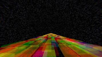 Multicolor Space Bridge Background VJ Loop in 4K video